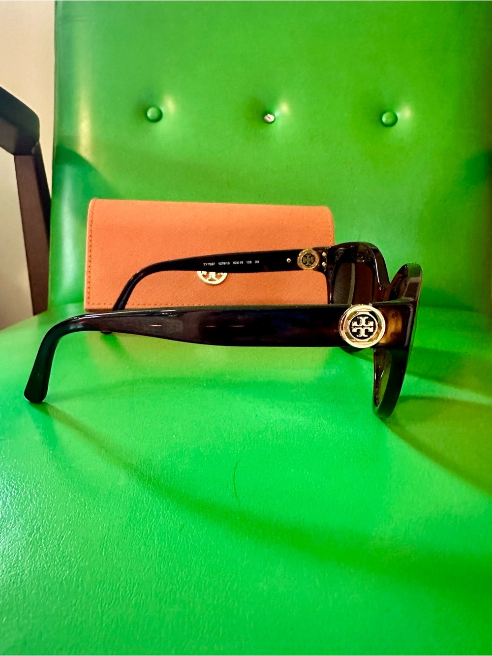 Tory Burch Dark Brown Cat-Eye Sunglasses with Gradient Lenses - Picture 2 of 7
